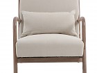 Sillón madera de caucho y algodón