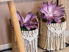 Set de tres cestas decoración con Macramé