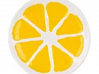 Plato madera amarillo 