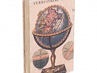 Caja libro globo terráqueo 