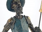 Figura decorativa Don Quijote de pie con lanza