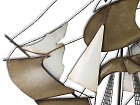 Adorno pared barco galeón en metal