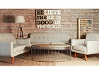 Panel decorativo de madera con frase