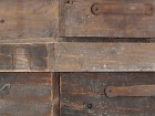 Juego 2 cajas vintage de madera acabado envejecido