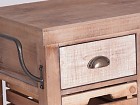 Mueble buffet de madera con cajones y ruedas