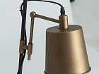 Lámpara de mesa articulada dorado y negro