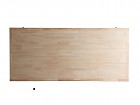 Mesa comedor de madera maciza de abeto y hierro