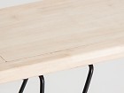 Banqueta industrial hierro y madera de abeto