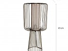 Lámpara de mesa estructura de hierro y pantalla de yute