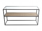 Mueble para TV minimalista con estructura de hierro