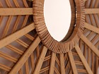 Espejo pared estrella de bambú