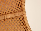 Espejo bambú natural sol marco trenzado