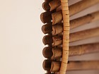 Espejo pared redondo de bambú natural 60 cm