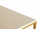 Mesa de centro moderna de mármol y patas doradas