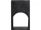 Mesa auxiliar color negro, madera de Mango