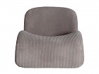 Sillón curvo sin patas tapizado