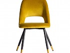 Silla estilo art deco tapizada en terciopelo