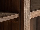 Vitrina de madera de teka reciclada