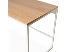 Escritorio minimal en roble y blanco