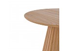 Mesa redonda roble con base plisada