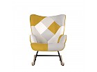 Mecedora con estampado patchwork
