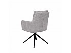 Silla tapizada giratoria con respaldo alto y reposabrazos