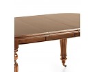Mesa ovalada extensible con ruedas vintage