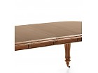 Mesa ovalada extensible con ruedas vintage