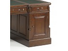 Escritorio vintage madera de Caoba, seis cajones y una puerta 