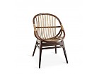 Sillón Ovalado combinado en Rattan y madera
