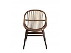 Sillón Ovalado combinado en Rattan y madera