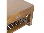 Mesa centro un estante y un cajón 