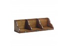Estante madera Mindi detalles color Bronce