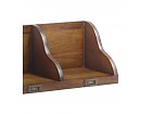 Estante madera Mindi detalles color Bronce