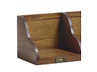 Estante madera Mindi detalles color Bronce