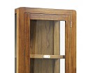 Vitrina colonial estrecha madera de Mindi