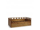 Cama individual de 190cm + cama nido madera mindi