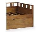 Cama individual de 190cm + cama nido madera mindi