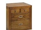 Mesita cuatro cajones madera de Mindi, con o sin patas