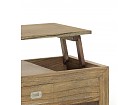 Mesa centro elevable madera de Mindi