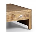 Mesa de centro cuadrada 4 cajones
