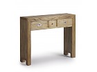 Consola tres cajones madera de Mindi