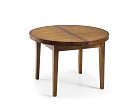 Mesa redonda madera de Mindi, extensible