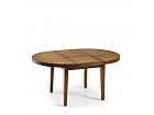 Mesa redonda madera de Mindi, extensible