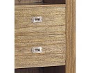 Librería estrecha madera de Mindi