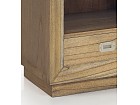 Librería estrecha madera de Mindi