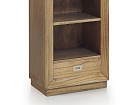 Librería estrecha madera de Mindi