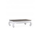 Mesa centro madera con patas Isabelinas 