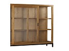 Vitrina con puertas correderas de cristal
