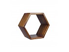 Estante hexagonal madera de Mindi